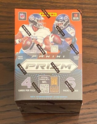 2022 Panini Prizm Football NFL Fanatics Blaster Box (5 Orange Ice