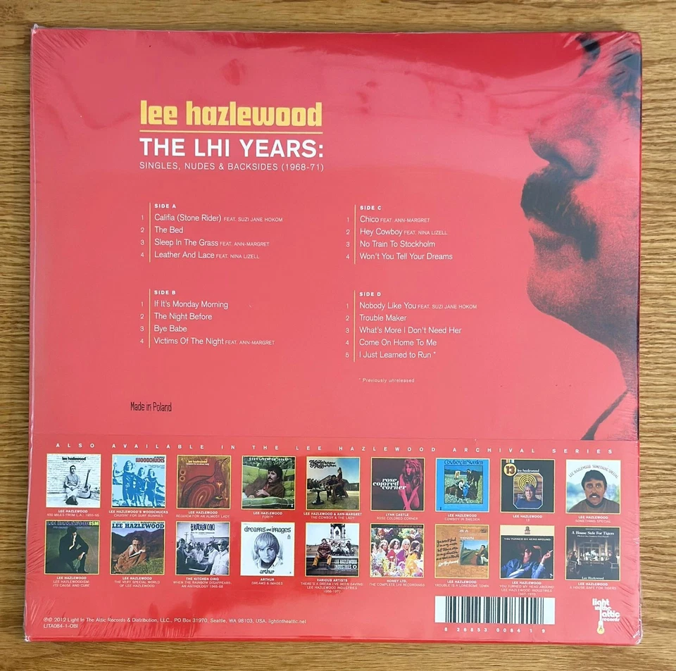 LEE HAZLEWOOD – THE LHI YEARS: SINGLES, NUDES & BACKSIDES (1968-71)-VINYL 2LP BB - Image 2 of 2