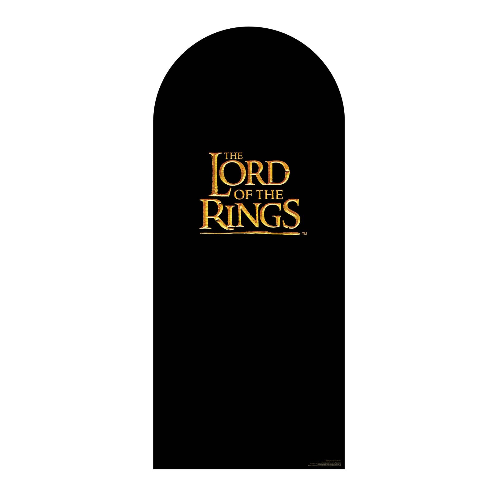 Lord of the Rings Gold Logo Cardboard Backdrop Official Standee 185cm x 80cm