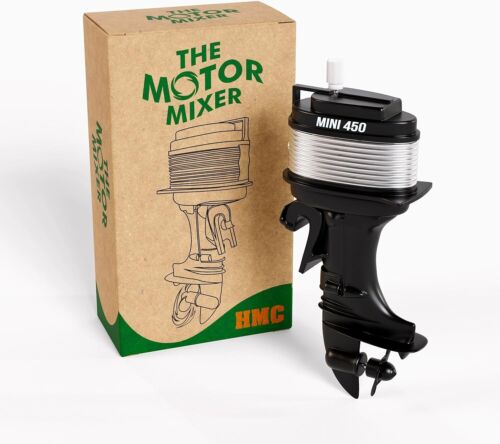 The Motor Mixer by HMC - Novelty Boat Motor Coffee Mixer Wind-Up Outboard Mini - Picture 1 of 4