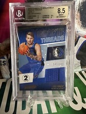 2018 ABSOLUTE /149 LUKA DONCIC MEMORABILIA ROOKIE THREADS LEVEL 2 PATCH BGS 8.5