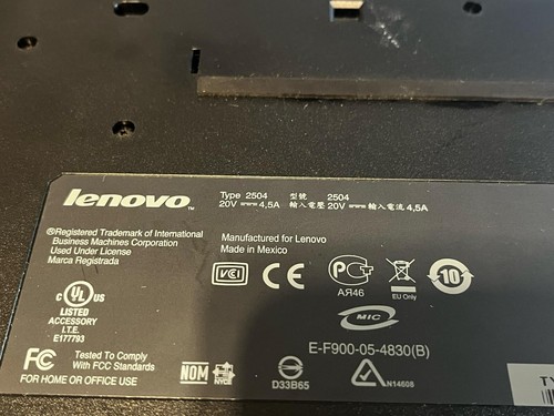 IBM Lenovo Thinkpad Docking Station Type 2504 42W4633 42W4632 No Keys No Adapter - Picture 3 of 11