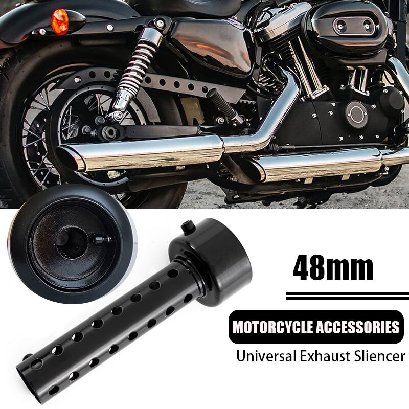 48mm Motorcycle Exhaust System Can Muffler Insert Baffle DB Killer Silencer  Pipe