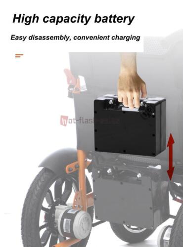 Travel Folding 500W Electric Wheelchair, All Terrain Heavy Duty Power Scooter - Picture 6 of 17