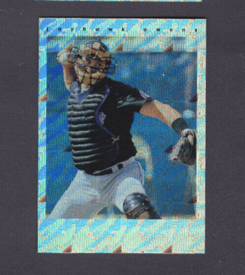 1997 SCORE REGIONAL PLATINUM TEAM BLANK BACK PROOF ERROR #12 JAYHAWK OWENS