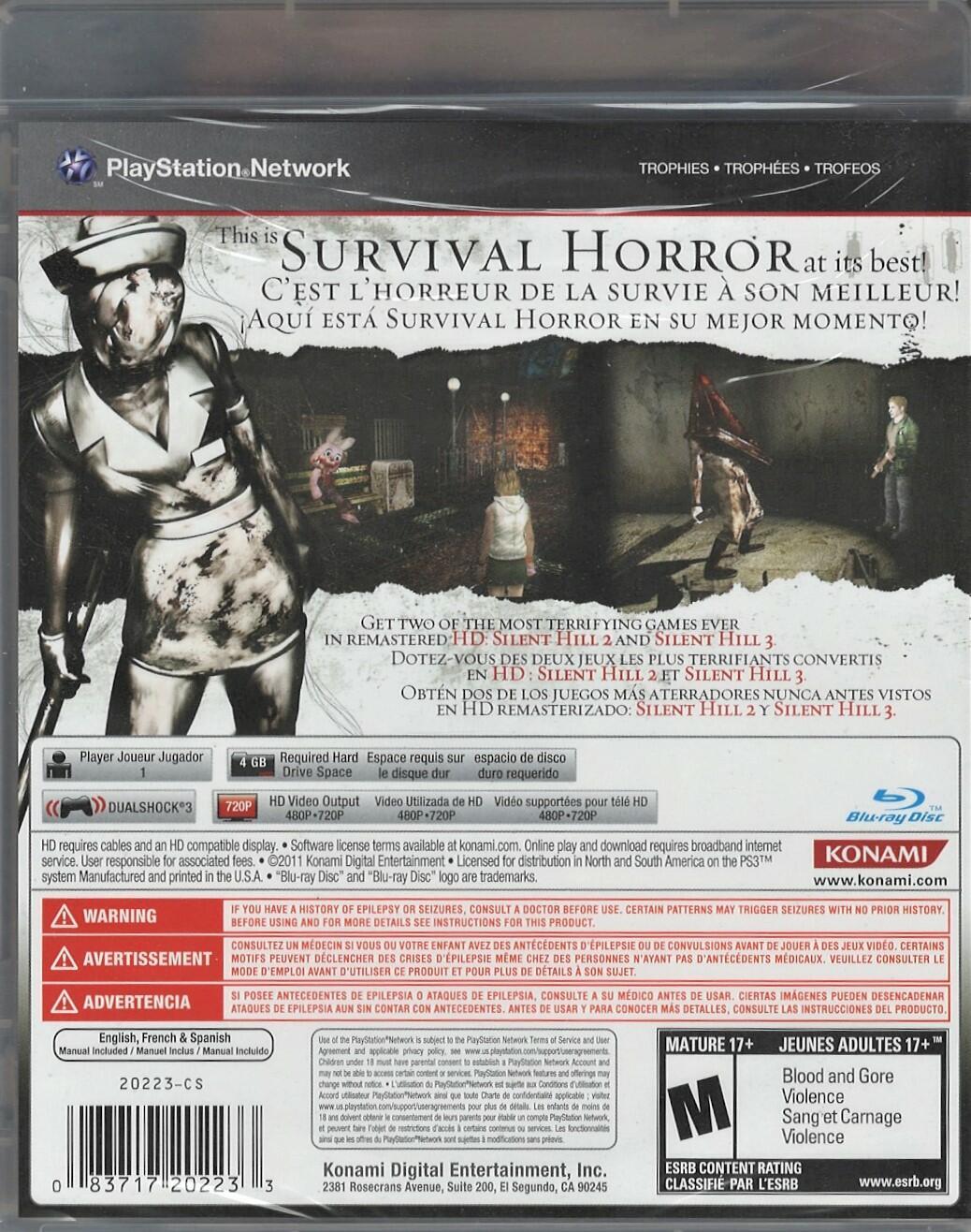 Silent Hill HD Collection PS3 (Brand New Factory Sealed US Version) sony_playsta