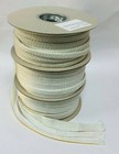 White Flat Stove Rope Self adhesive Glass Seal  12 x 3mm, 15 x 3mm or 25 x 3mm