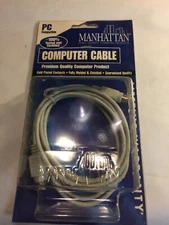 Manhattan Computer Products  PS/2 Keyboard Cable Mini- DIN6 M /M 6ft