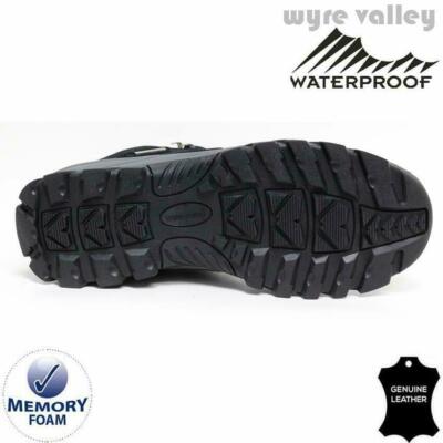 MENS LEATHER WATERPROOF WYRE VALLEY SNOWDON WALKING HIKING  display picture 1