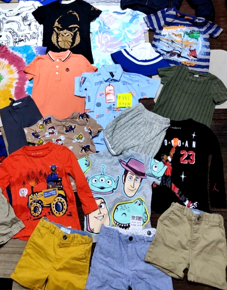 NWOT Boys Clothing Wholesale Liquidation Lot of 30pcs Spring/Summer Siz 0-12 Mth