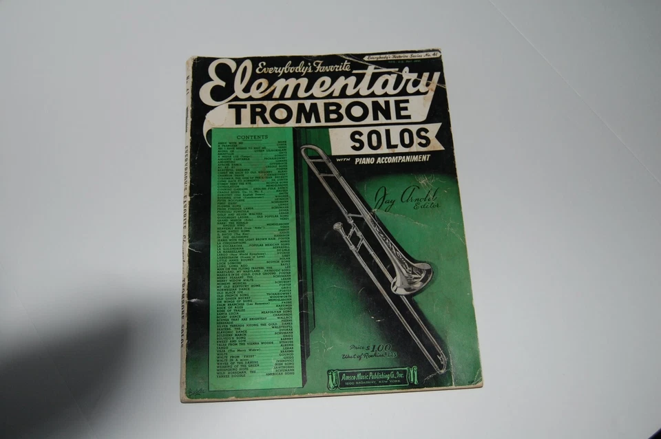 Two books of Trombone sheet music with piano accompaniment - 1940 & 1941 - Image 2 of 2