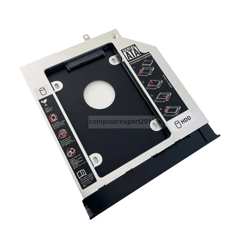 Bezel 2nd HDD SSD Hard Drive Frame Caddy for Lenovo IdeaPad 110-14IBR 110-15IBR