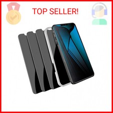 LYWHL 3 Pack for iPhone 12 Pro Max Privacy Screen Protector, Tempered Glass An