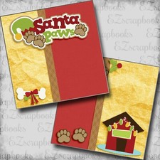 Santa Paws NPM - 2 Premade Scrapbook Pages - EZ Layout 5513