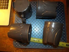 Lot of 6 Fenwick by Dinex Carlisle #5000 8oz Mug Coffee Cup USA Gray