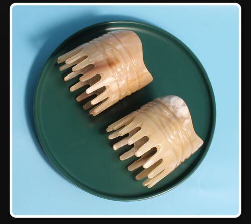 Yak Horn Round Shampoo Brush Shower Massage Brush Head Scalp Massage Comb - Picture 8 of 9