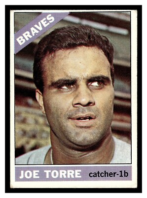 1966 TOPPS JOE TORRE #130 HOF ATLANTA BRAVES MID HIGHER GRADE