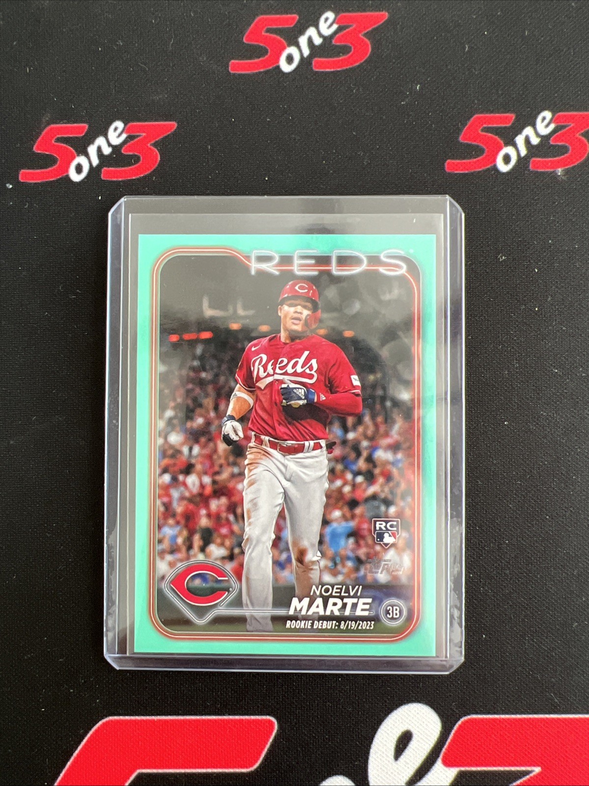 2024 Topps Update Series - Rookie Debut Noelvi Marte #US187 Aqua (RC)