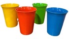 Vintage Tupperware (4) Kitchen Plastic Cup Set | Red, Blue, Yellow, Green — photo 1