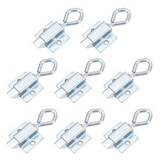 8 Pcs Spring-Loaded Latch, Galvanized Iron Spring Barrel Door Lock, Bolt Up