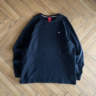 Nike Crewneck Sweatshirt Herren Vintage Retro Streetwear Casual Basic Schwarz XL