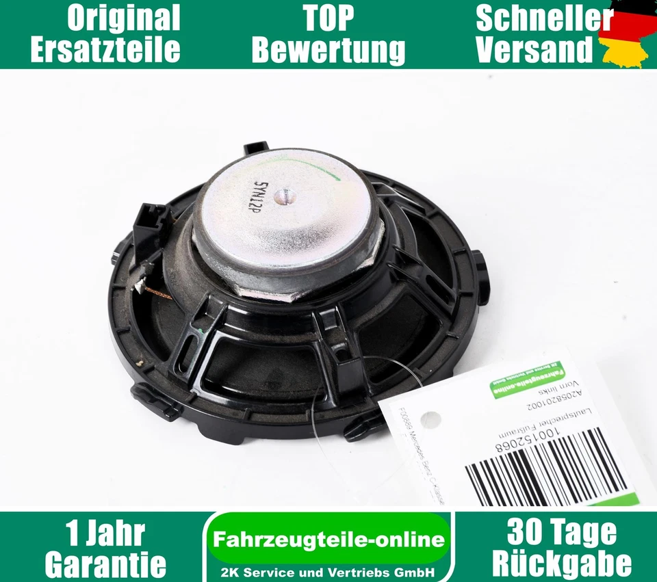 Altoparlante Del Piede Anteriore Sinistro Mercedes Classe C 205 A2058201002 - Immagine 2 di 4