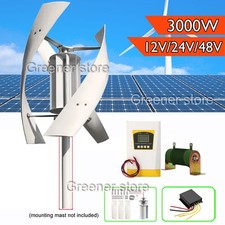 3000W Asse Verticale Turbina Eolica 12/24/48 V Generatore + Inverter Controller.