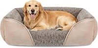Hundebett Waschbar Flauschig Rutschfest Anti-Angst 89X63X23Cm FüR GroßE Hunde