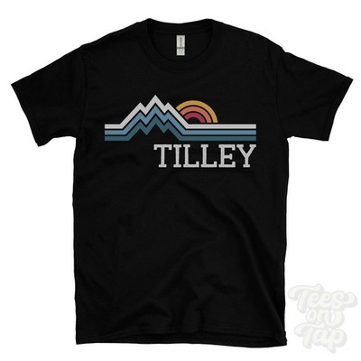 TILLEY RETRO LOGO PARODY T-SHIRT shropshire wem rural