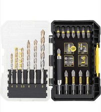 STANLEY FATMAX Masonry and Impact Screwdriver Drilling Bit Set 19 Pieces