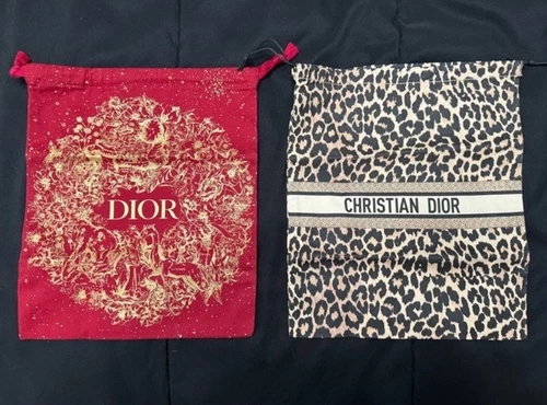 Pochette à poussière cordon léopard nouvel an chinois nouveauté Dior édition limitée neuve