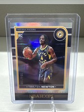 /199 Tristen Newton 2024-25 NBA Hoops RC Rookie Premium Box Set SILVER FOIL #279