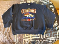 Vintage Denver Broncos Sweatshirt Mens XXL NFL Football Super Bowl Pro Laver 90s
