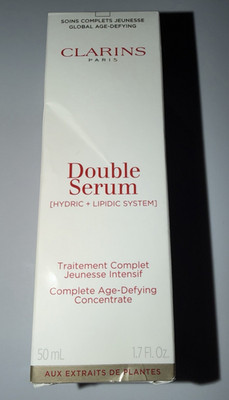 Clarins Double Serum Hydric + Lipidic System Age-Defying Face Serum 1.7 oz