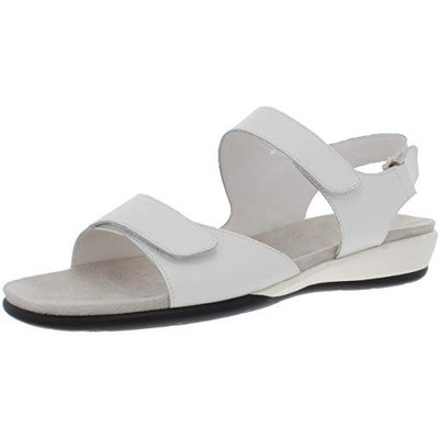 NIB White Womens Easy Spirit Hartwell Leather Sandals Size 11 M