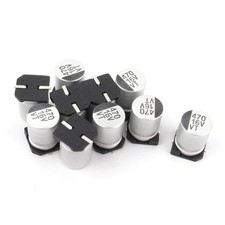 Image of 470uF 16V  Aluminum Electrolytic Capacitors 8mm x 10mm