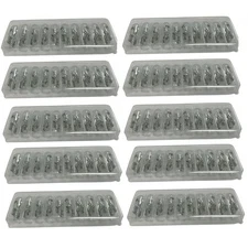 555, 6.3V .25A T3-1/4, Small Wedge Base Lamp Light Bulb - Clear - Box of 100