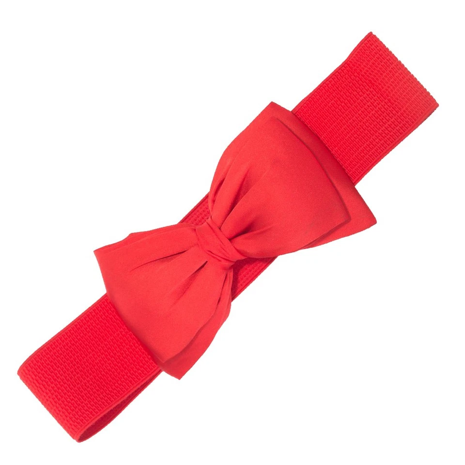 Banned Stretch Gürtel - Bella Belt Rot | Vintage Retro Swing Rockabilly - Bild 1 von 1