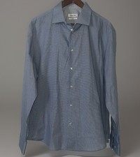 Calvin Klein Men's Regular Fit Blue Dress Shirt 16-16.5 34/35 100 Cotton NWT