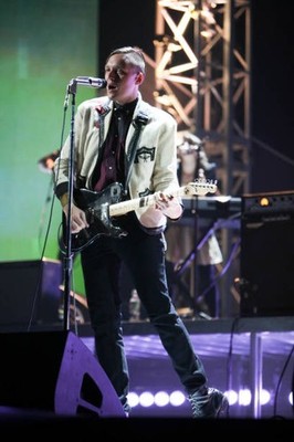 Arcade Fire perform on stage during rehearsals for The BRIT Awards- Old Photo 4