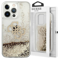 Guess Hard Case FÜR Iphone 13 PRO MAX 6.7 Gold Liquid Glitter 4G