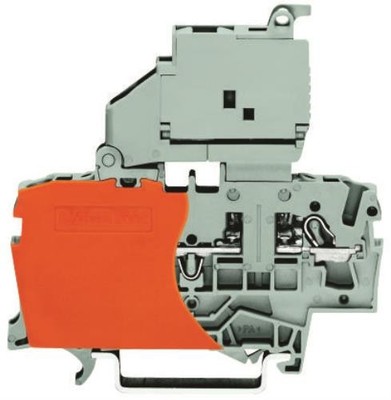 1Pc WAGO 2002-1611 Fused Terminal Block, 2 Positions, 22 AWG, 12 AWG, 4 mm2