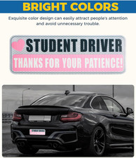 3PCS Student Driver Magnet,Student Driver Sticker Magnet for Car,Car Accessor...