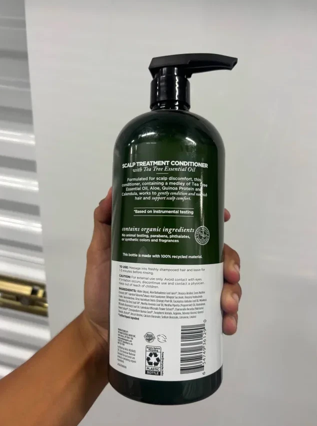 Acondicionador de árbol de té para tratamiento del cuero cabelludo Avalon Organics, 32 oz Foto 2 de 3