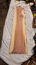 1x12Wx49L Live edge, air dried Eastern Red cedar