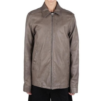 Rick Owens RU01E5764 LNV 34 Brad Leder Zip Jacke 126537411