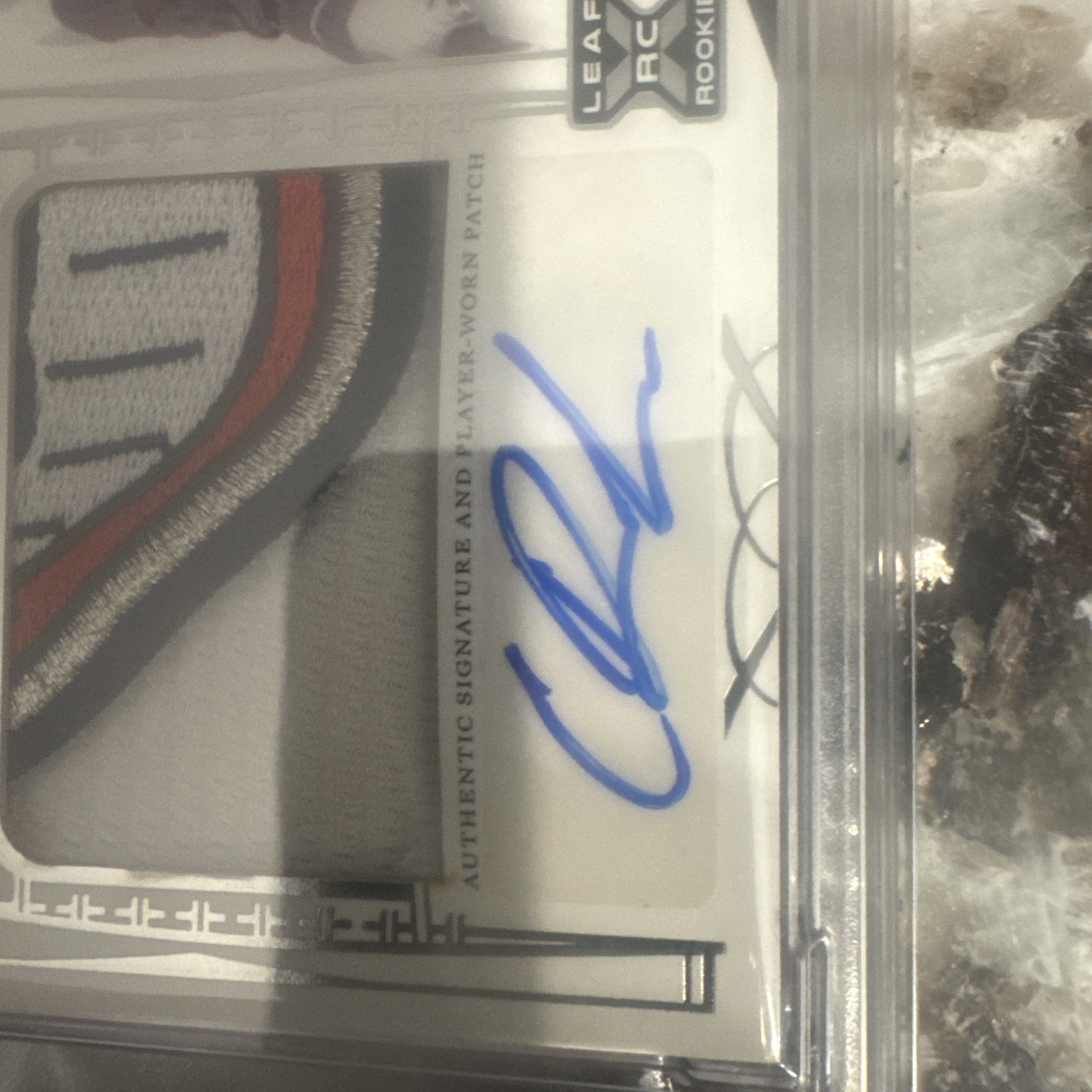 Holiday sale ! 🔥 Trinity Chase Delauter RC Auto Patch Silver Foil #/99 PSA 8 view 7