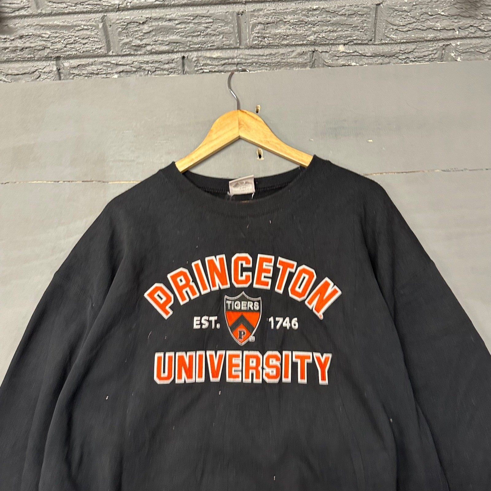 Champion Princeton University Tigers Sweatshirt Mens XL Blac