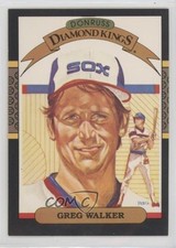 1987 Donruss Diamond Kings Greg Walker (Yellow Ribbon on Back) #25 1cl0