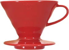 VDCR-02R V60 02 Coffee Dripper Ceramic Red Coffee Drip for 1-4 Cups